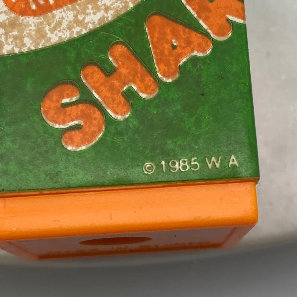 Vintage Orange Juice Carton PENCIL SHARPENER & MILK ERASER 1985 Taiwan Novelty